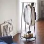 Qfgis Bedroom Hangers Iron Clothes Shelves Simple Landing Hall Solid Wood Coat Racks Furniture (Color : Black) Qfgis Bedroom Hangers Iron Clothes Shelves Simple Landing Hall Solid Wood Coat Racks Furniture (Color : Black)