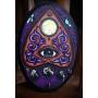 Large Mystic Eye Ouija Inspired Planchette Holo Moon Phase Hand Made 3 Hook Jewelry Key Hanger Organizer