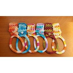 Kitchen towel holder/Hand towel holder/Hanging towel holder/Crochet towel holder/Kitchen towl hanger/Towel ring