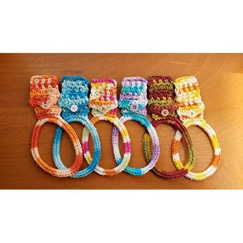 Kitchen towel holder/Hand towel holder/Hanging towel holder/Crochet towel holder/Kitchen towl hanger/Towel ring