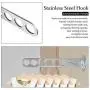 omlopp Folding Wall Mounted Clothes Hanger Clothes Hook with Swing Arm Holder Closet Storage Organizer 2 Pack