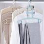 HJYPYJ Magic Hanger,Layered Storage Folding Hanger,3 in 1 PP Space-Saving Organizer Hanger Strong Bearing Capacity/Blue / 2 pcs
