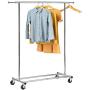 HOUSE DAY Portable Clothing Garment Rack Heavy Duty Rolling Clothes Rack Collapsible Clothing Rack-Commercial Grade