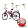 Bike Lane Products Bicycle Hoist 2-Pack Quality Garage Storage Bike Lift with 100 lb Capacity Even Works as Ladder Lift Premium Quality