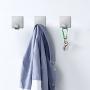Fotosnow Adhesive Hooks Heavy Duty Stainless Steel Wall Hooks Hangers Stick on Hooks for Hanging Robes, Towels, Hats-4 Pack