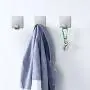 Fotosnow Adhesive Hooks Heavy Duty Stainless Steel Wall Hooks Hangers Stick on Hooks for Hanging Robes, Towels, Hats-4 Pack