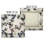 BANBERRY DESIGNS Fabric Cube Storage Bin with Padded Butterflies Cover ? Collapsible Storage Boxes ? Decorative Butterfly Foldable Container with Lid Perfect for Organization - 12