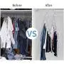 IEOKE Pants Hangers 2 Pack, 6-in-1 Multi-Function Trousers Hangers with Clips, Plastic Hangers for Heavy Duty Ultra Thin Space Saving IEOKE Pants Hangers 2 Pack, 6-in-1 Multi-Function Trousers Hangers with Clips, Plastic Hangers for Heavy Duty Ultra Thin Space Saving