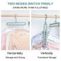 BKONF Space Saving Hangers, Clothes Grouper, Multifunctional Closet Organizer, Pack of 6