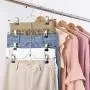 HOUSE DAY Skirt Hangers 4 Tier Skirt Hangers with Clips,6 Pack Space Saving Pants Hangers,Multi Slack Skirt Hanger Metal Trouser Clip Hangers for Slack,Trouser,Jeans,Towels HOUSE DAY Skirt Hangers 4 Tier Skirt Hangers with Clips,6 Pack Space Saving Pants Hangers,Multi Slack Skirt Hanger Metal Trouser Clip Hangers for Slack,Trouser,Jeans,Towels