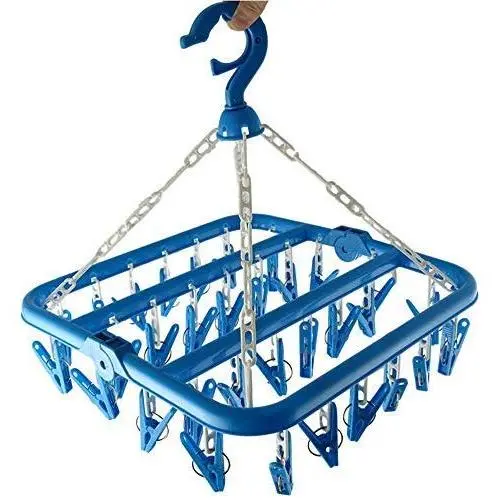 Groupcow Clip and Drip Hanger Clothes Hanger Drying Rack 32 Clips Groupcow Clip and Drip Hanger Clothes Hanger Drying Rack 32 Clips