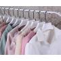 8pcs 38cm Thick Wide Shoulder White Plastic Clothes Hanger for Coats Garment and Fur