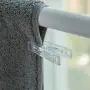 Cabilock Clothes pin 10pcs Multifunctional Clear White Clothes Pegs Pins Clothing Hanger Clamp