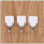 24PCS Strong Adhesive Hook Wall Door Sticky Hanger Holder Kitchen Bathroom White Hangers for Clothes