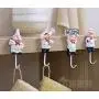 Astra Gourmet Pack of 4 Resin French Chef Figurine Wall Hooks Decorative Cook Wall Mount Rack Hook Hanger(Assorted Style)