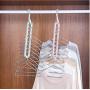 10pcs Random Color Non-Slip Plastic Clothes Hanger Storage Rack Holder Wardrobe Closet Organizer Clothing Space Saving Hanging Hooks