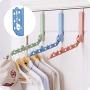Hoocozi 3Pcs Foldable Travel Laundry Over-The-Door Hanging Socks/Pants/Baby Clothes/Towel/Rags/Dress/Bra/Skirt/T-Shirt/Socks Plastic Drying Rack/Hanger