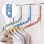 Hoocozi 3Pcs Foldable Travel Laundry Over-The-Door Hanging Socks/Pants/Baby Clothes/Towel/Rags/Dress/Bra/Skirt/T-Shirt/Socks Plastic Drying Rack/Hanger
