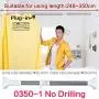 Hershii Straight Shower Curtain Rod Expandable Rail Adjustable Tension Pole Clothes Hanger Heavy Duty Square Head Garment Drying Rack 97.64-137.79 Inches Hershii Straight Shower Curtain Rod Expandable Rail Adjustable Tension Pole Clothes Hanger Heavy Duty Square Head Garment Drying Rack 97.64-137.79 Inches