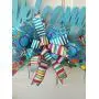 Blue Welcome Door Hanger Wreath