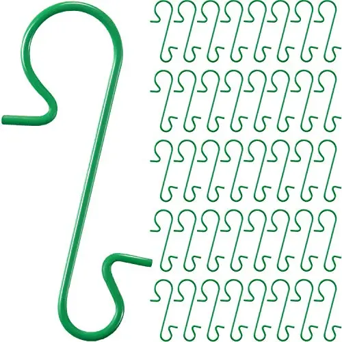 Boao Christmas Tree Hooks Ornament Hanging Hooks Xmas S-Shaped Hangers (Green,320) Boao Christmas Tree Hooks Ornament Hanging Hooks Xmas S-Shaped Hangers (Green,320)