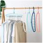 DNJKSA Space Saver Hangers Multifunctional Magic Clothes Hangers Closet Organizer Hook Rack(2 Pieces/Lot)(Random Color)