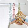 3D Space Saving Hanger Magic Clothes Hanger with Hook Closet Organizer Home Tools Multi-Purpose thickdrying Storage Racks 10pcs Random Color