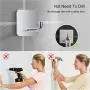 isightguard Adhesive Hooks Wall Hooks Hanger Anti-Skid Heavy Duty Stick On Towel Hooks for Hanging Bathroom Home Kitchen Office Door-4 Packs
