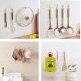 Wuhostam 24 Pack Transparent 15KG per Sticky Hook Heavy Duty Load Nail Free No Scratch Seamless Sticky Wall Hooks Waterproof and Oilproof for Kitchen Wall Door Bathroom and Ceiling Hanger