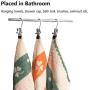 YCLOVE 20 Pack Laundry Hook Boot Clips Hanger Clips Hold Hanging Clothes Pins Hooks Portable Stainless Steel Home Travel Hangers Clips Heavy Duty Closet Organizer Hangers Pants Shoes Towel Socks Hats