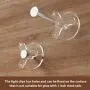 48 Pack Mini Adhesive Light Clips , All-Purpose Holiday Light Clips, Clear, Small Decorating Wall Hanging Hooks for String Lights, Christmas Light Clips Indoor, Outdoor, Party Lights Hangers Hooks