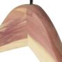 HANGERWORLD 5 Cedar Wood 17.7inch Suit Clothes Coat Garment Broad Ended Hangers with Non Slip Inlaid Pants Bar