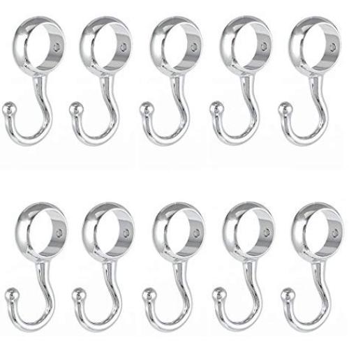 uxcell Wardrobe 25mm Dia Tube Rod Handbag Clothes Coat Hooks Hangers 10pcs uxcell Wardrobe 25mm Dia Tube Rod Handbag Clothes Coat Hooks Hangers 10pcs