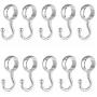 uxcell Wardrobe 25mm Dia Tube Rod Handbag Clothes Coat Hooks Hangers 10pcs uxcell Wardrobe 25mm Dia Tube Rod Handbag Clothes Coat Hooks Hangers 10pcs