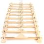 HANGERWORLD 25 Cream 13.4inch Plastic Coat Clothes Garment Pants Skirt Hangers with Adjustable Clips