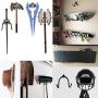 Flexible Adjustable W Rack, Multifunction Wall Mount Display Stand, Multipurpose Holder Hooks, Universal Organizer Storage Clips, Wall Hanger for Skateboard, VR Headset, Sword, Hat, Helmet, Coat, etc