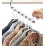 10pcs Clothes Hanger Holders Save Space Wardrobe Clothing Organizer Racks Hangers for Clothes