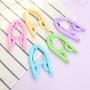 FEIDOL 10 PCS Outdoor Clothes Hangers Portable Folding Clothes Hangers Clothes Drying Rack for Travel Colorful Clothing Hanger for Hotel Hiking Camping