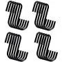 YourGift 20 Pack 4 Inch Heavy Duty S Hooks Black S Shaped Hooks Hanging Hangers Hooks for Kitchen, Bathroom, Bedroom and Office: Pan, Pot, Coat, Bag, Plants(20 Pack/Black/Large) YourGift 20 Pack 4 Inch Heavy Duty S Hooks Black S Shaped Hooks Hanging Hangers Hooks for Kitchen, Bathroom, Bedroom and Office: Pan, Pot, Coat, Bag, Plants(20 Pack/Black/Large)