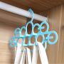 HJYPYJ Magic Hanger,Creative Multifunction Folding Hanger,Scarf Storage Rack Space-Saving Organizer Hangers, Durable/Random Color / 5 pcs