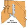 25 Pack Simpson Strong Tie LRU212Z 2 x 12 Rafter Hanger with Adjustable Slope Z-Max Finish 25 Pack Simpson Strong Tie LRU212Z 2 x 12 Rafter Hanger with Adjustable Slope Z-Max Finish