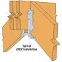 25 Pack Simpson Strong Tie LRU212Z 2 x 12 Rafter Hanger with Adjustable Slope Z-Max Finish