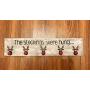 The stockings were hung reindeer Christmas frame sign farmhouse home decor wall hanger