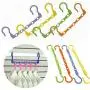 10pcs Random Color 5-Hole Hook Clothing Storage Clothes Hanger Hanging Multifunction Random Color Drying Rack Multi-Port Space Saving