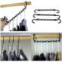 10PC Random Color 5 Holes Multi-Door Holder Circle Clothes Hanger Clothes Holders Multifunction Paste Plastic Scarf Clothes Decoration Hanger