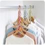 10pcs 3D Space Saving Hanger Magic Clothes Hanger with Hook Closet Organizer Home Tools Multi-Purpose Thick Drying Storage Racks Random Color