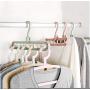 Multifunction Support Clothes 10pcs Random Color Drying Rack Creative Clothes Hanger Plastic Scarf Clothes Hangers Hangers Storage Racks