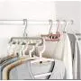Multifunction Support Clothes 10pcs Random Color Drying Rack Creative Clothes Hanger Plastic Scarf Clothes Hangers Hangers Storage Racks