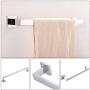 Bath Towel Bar 23.74", Suyar SUS304 Stainless Steel Bathroom Single Towel Holder, Shower Coat Pants Clothes Hanger, Hand Towel Rack for Wall, Polished Chrome