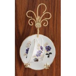 Twisted Wire Tea Cup and Saucer Wall Hanger